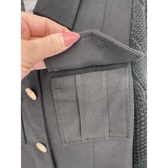 Avec Les Filles Black Blazer, Jacket, Knit Sleeves, Size XS Great Condition  - Picture 6 of 8